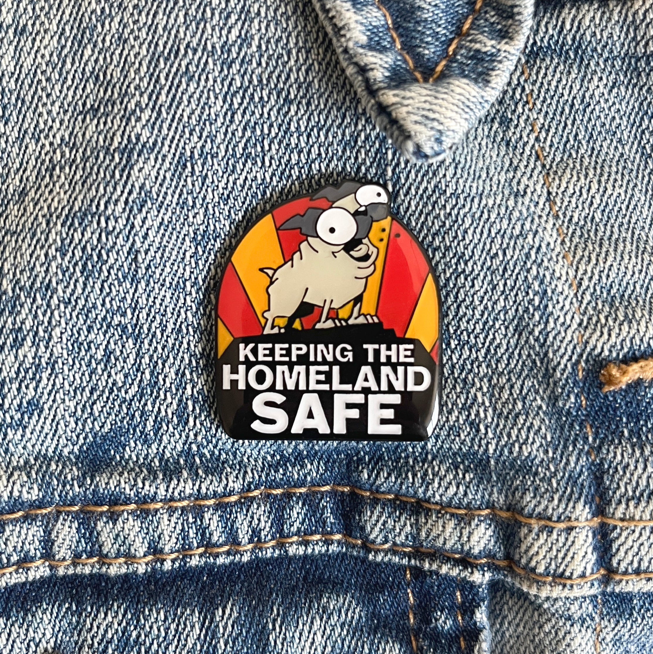 "Keeping the Homeland Safe" Enamel Pin