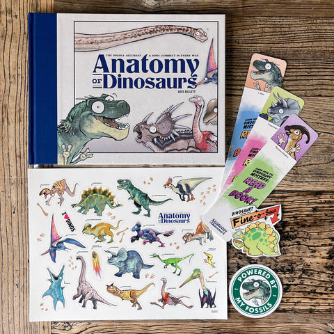 NEW! Anatomy of Dinosaurs NEW STUFF merch pack!