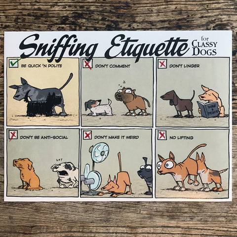 Print: Sniffing Etiquette for Classy Dogs